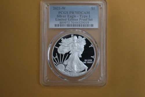 2021-W シルバーイーグルプルーフ PCGS PR70 限定版セット