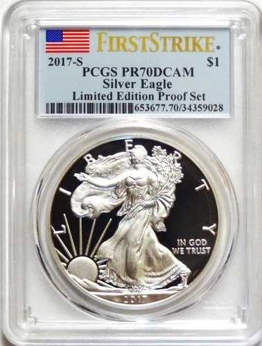 2017-S シルバーイーグル ファーストストライク リミテッドエディション プルーフセット PCGS PR70DCAM