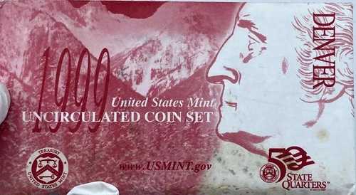 1999年 アメリカ合衆国造幣局 コインセット（州貨幣付き） i121385