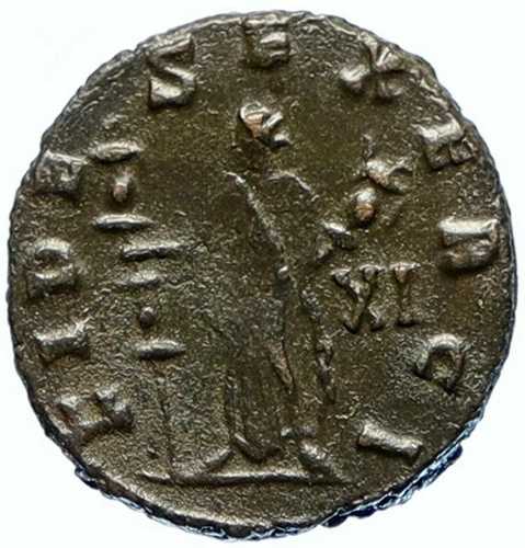 クラウディウス2世ゴティクス 268年 ローマ 古代ローマ硬貨 FIDES i97352