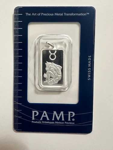 PAMP スイス おうし座 ゾディアック ペンダント 5.2g ファイン シルバー ペンダント 999 非常に希少