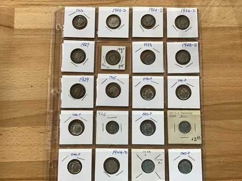 1923-1945年 PDS マーキュリー シルバー ダイム 20枚セット 良品 E0958｜WORLD RESOURCE【QUEEN店】