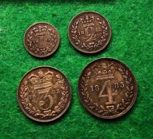 1883年 ビクトリア マウンディ コイン セット (4枚) #4401｜WORLD RESOURCE【QUEEN店】