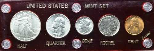 1937年 P 米国造幣局セット BU/CHOICE/GEM/COINS FSB ダイム レッド キャピタルホルダー レッドセント|WORLD RESOURCE【QUEEN店】