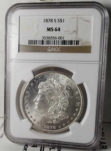 1878-S モーガン ドル - VAM 80!- トップ 30 セット コイン!! - MS 64!!! 83,490円