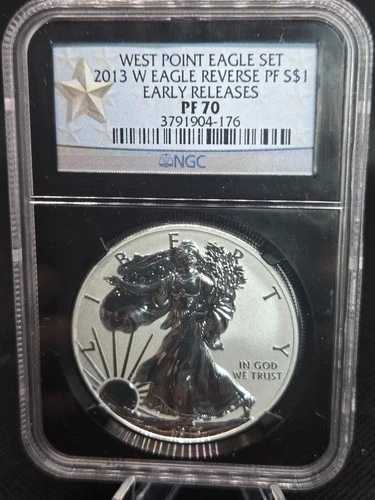 2013-W アメリカンシルバーイーグル2枚セット ? NGC SP70/PF70 ? 早期リリース ? ブラック