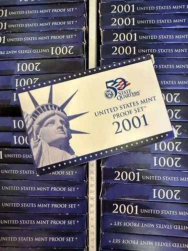 巨大な36セットロット2001-S 10枚のコインプルーフセット オリジナル 州制施行1年目|WORLD RESOURCE【QUEEN店】