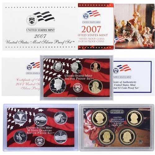 2007年 S 米国造幣局 シルバー プルーフ セット OGP|WORLD RESOURCE【QUEEN店】