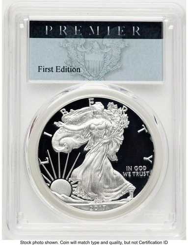 2017-S プルーフ シルバー イーグル コングラチュレーション セット 1オンス プレミアラベル PCGS PR70 85,305円
