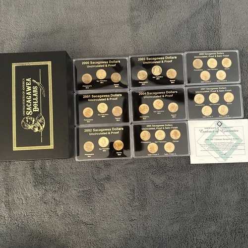サカガウィア・ドル硬貨コンプリートセット 2000/2007