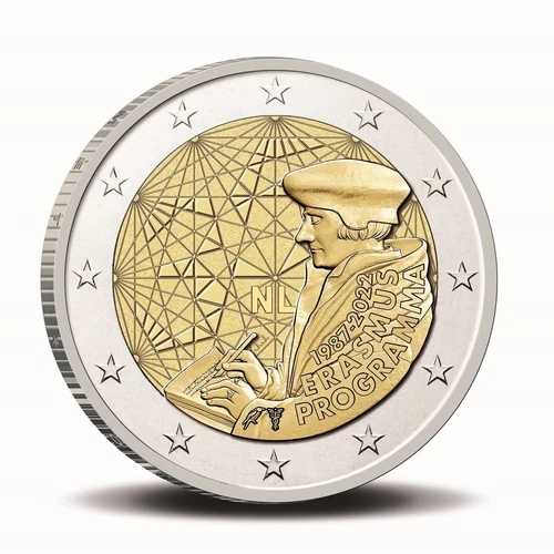 2022年エラスムスUNC 2ユーロ硬貨24枚セット（コンプリートコレクション）