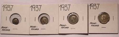 1937年 英国 グレートブリテン マウンディセット - シルバープルーフレコード - ヴィクトリア博物館蔵 -