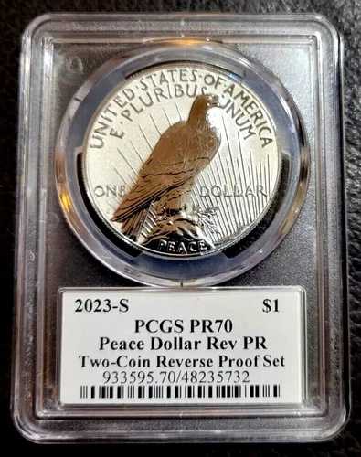 2023-S リバースプルーフ ピースダラー PCGS PR70 ウルトラブレイクス｜WORLD RESOURCE【QUEEN店】