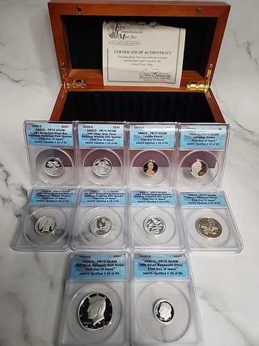 2020-S ANACS PR70 DCAM 発行初日プルーフコインセット（ケース付き）