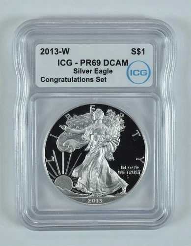 2013-W アメリカン シルバー イーグル コングラチュレーション セット PR69 DCAM ICG