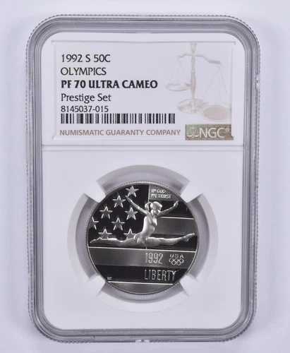 1992-S オリンピック体操記念ハーフダラー プレステージセット PF70 NGC