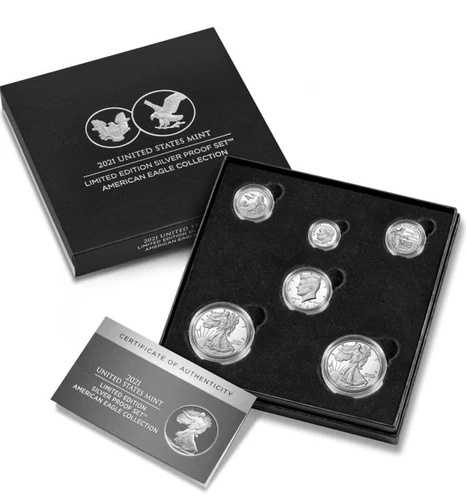 2021年 米国造幣局 限定版プルーフセット アメリカンイーグルコレクション (21RCN) OGP/COA