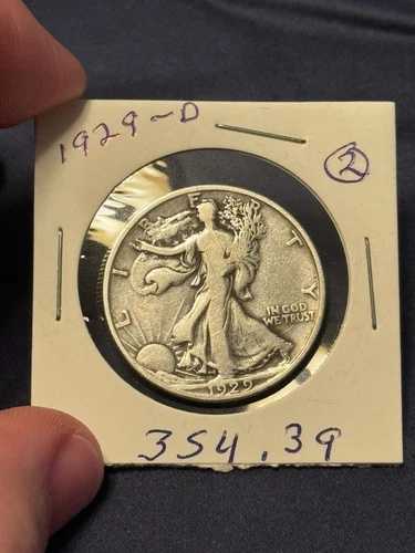 1929年 D ウォーキング リバティ ハーフ ドル