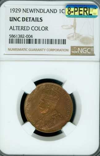 1929 ニューファンドランド セント NGC MS65 + MAC 8PERL ファーストストライク ゴージャス コイン *