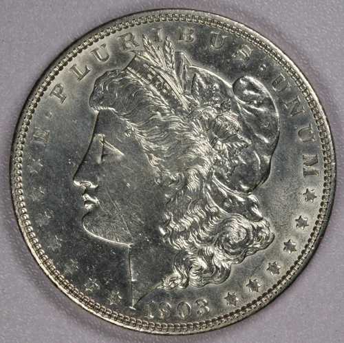 1903年 1ドル モルガン銀貨 - UNC 48,840円