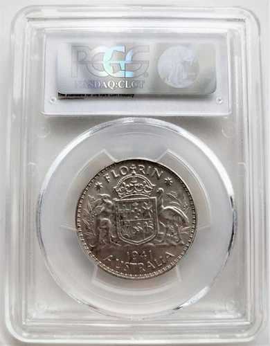 1941 m オーストラリア フローリン PCGS MS62