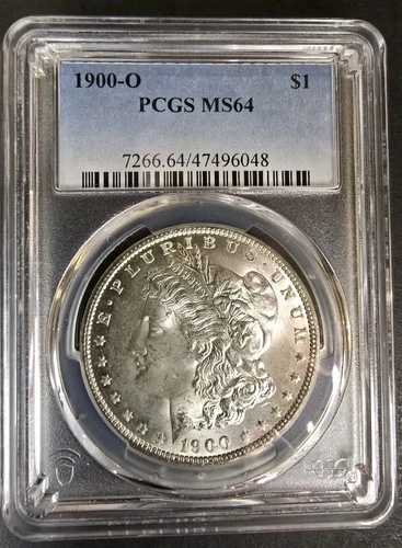 1900-O PCGS MS64 モルガン銀貨 - ブラストホワイト