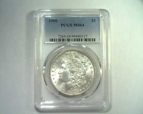 1900年 モーガン シルバードル PCGS MS64 オリジナルコイン プレミアム品質 PQ