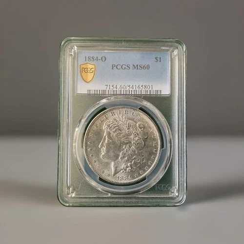 1884 O シルバー モルガン ダラー MS 60、PCGS ゴールド シールド - DJ 45,540円