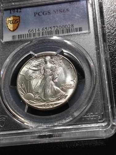 1942年ウォーキング・リバティ・ハーフダラー 50セント PCGS MS 65