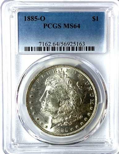 1885年 O 1ドル モルガン銀貨 US PCGS MS64 未流通 ニューオーリンズ