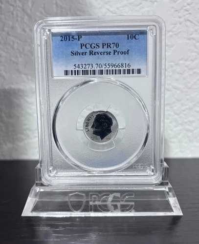 2015-P シルバー リバース プルーフ ダイム - マーチ・オブ・ダイムズ PCGS PR70 PF70 2015 P 10C