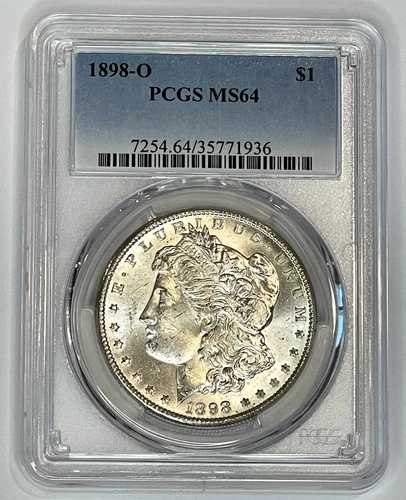 1898-O モルガン銀貨 $1 PCGS MS64 ~ 美しい光沢 ~ 送料無料