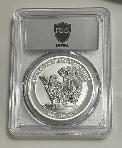 2025-P オーストラリア オジロワシ 1オンス .9999 シルバー ウルトラブレイク PCGS MS70