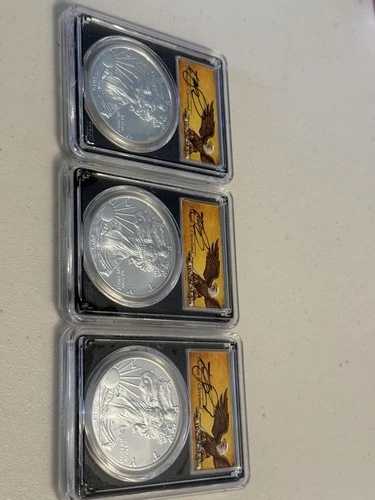 2019 W バーニッシュド シルバー イーグル PCGS SP70 クリーブランド 初日発行場所セット