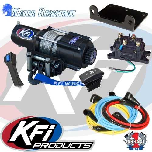Kfi 4500Lb UTV ウインチセットとマウントキット Arctic Cat Wildcat 4 1000 12-17 に適合