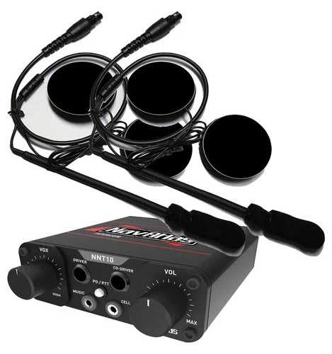 NavAtlas NNT10 インターコムセット（2インチヘルメットヘッドフォン付き）NIH110PK｜WORLD RESOURCE【QUEEN店】