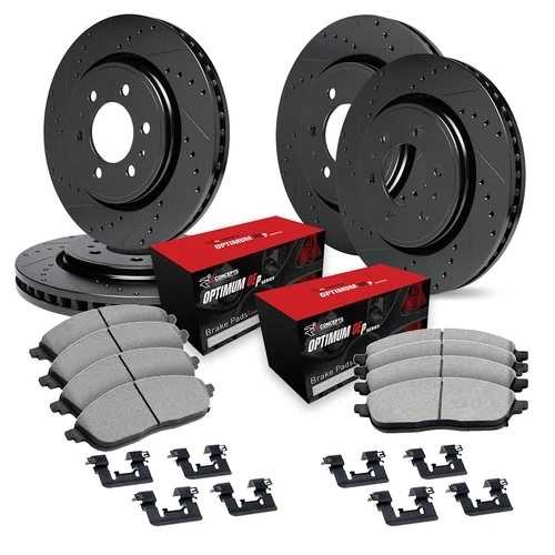WHUH2-48026 R1コンセプト 4輪セット ブレーキディスク＆パッドキット フロント＆リア GMC用