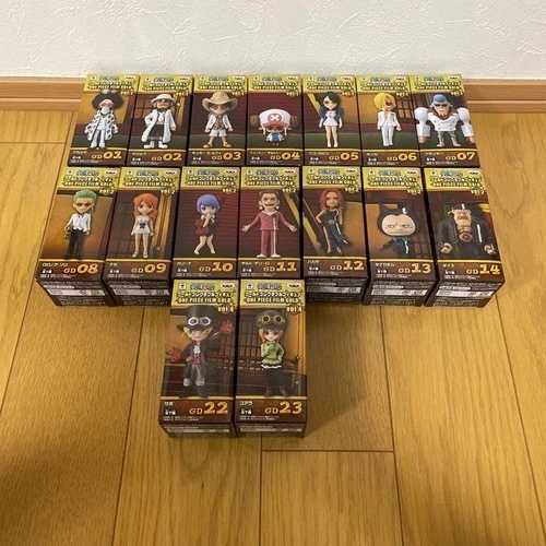 ワンピース ワールドコレクタブルフィギュア フィルムゴールド 16個セット フィギュア フィギュア