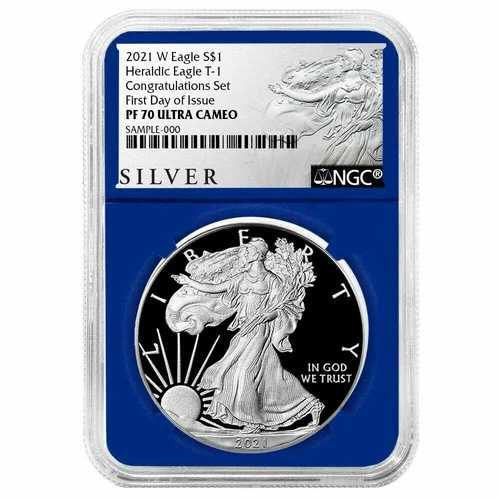 2021 W NGC PF 70 UC アメリカン・シルバー・イーグル 発行初日おめでとうございます