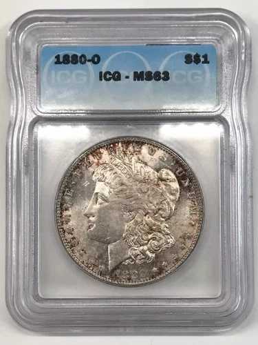 1880 O モルガン銀貨 ICG MS-63|WORLD RESOURCE【QUEEN店】