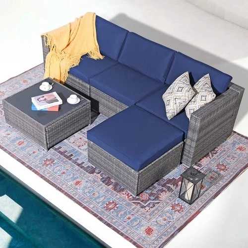 5点セット 屋外パティオ家具セット 屋外セクショナルコンビネーションセット 226,600円