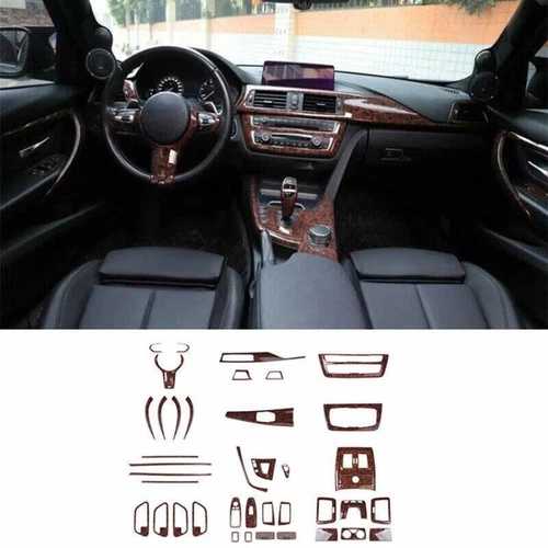 BMW F30 F32 F33 F36 2013-19 ABS 木目調 車内装飾 フルセット トリム