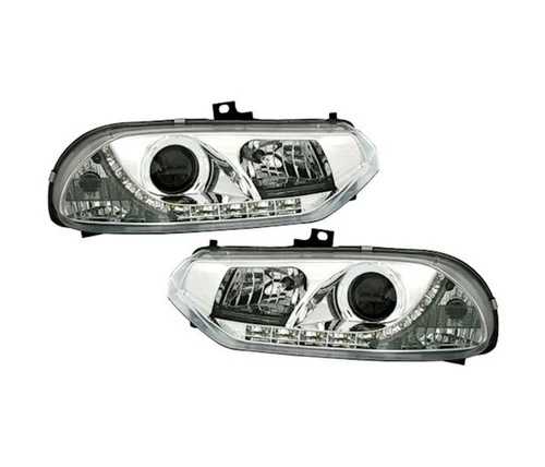 LED付きセットヘッドライト ALFA ROMEO 156 1997-2001 2002 2003 クロームVP1754用-