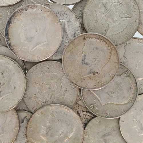 1964-1969年 ケネディ銀貨 ハーフドル 純銀貨 28枚セット 米国貨幣