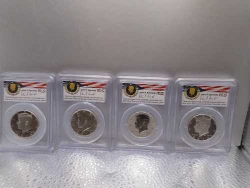 2014年 50周年記念 ケネディ・ハーフダラー 4枚セット PCGS 70 ファーストストライク（デンバー）