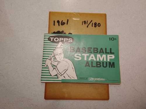 1961年 Topps 切手アルバム レコードブック 野球 ニアコンプリートセット 171/180-