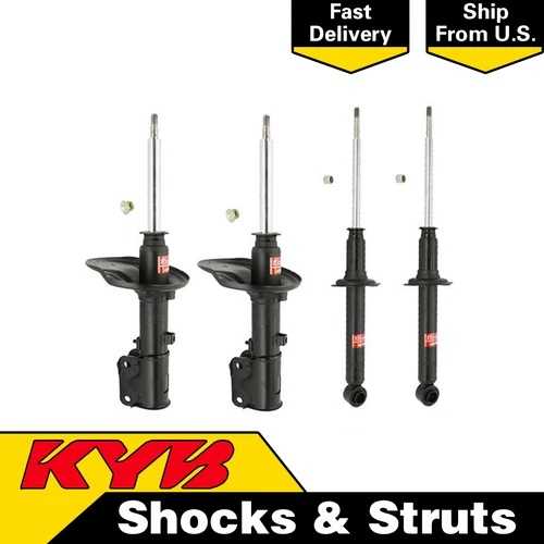 KYB Excel-G ストラットアセンブリ フロント&リア 1991-1994 ダッジ ステルス用 セット(4)