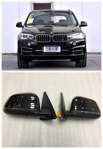 F15 車用サイドドアブラックミラーセット BMW X5シリーズ 5ピン 2013-18 アクセサリー
