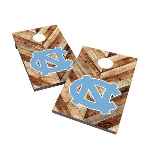コーンホールバッグトス ノースカロライナ タールヒールズ UNC 2x4 木製ボードセット