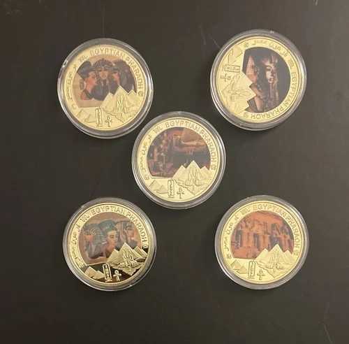 エジプトのファラオ記念鉄貨5枚